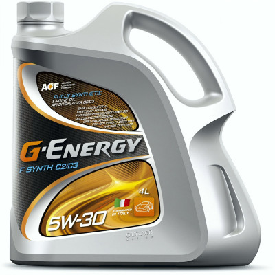 Моторное масло G-Energy F Synth 5W-30 C2/C3, 4 л Моторное масло G-Energy F Synth 5W-30 C2/C3, 4 л