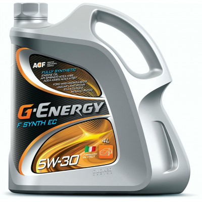 G-Energy F Synth EC 5W-30 4 л: синтетическое моторное масло G-Energy F Synth EC 5W-30 4 л: синтетическое моторное масло