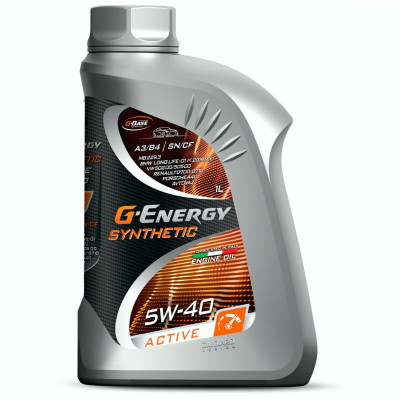 G-Energy Synthetic Active 5W-40, 1 л — синтетическое моторное масло G-Energy Synthetic Active 5W-40, 1 л — синтетическое моторное масло