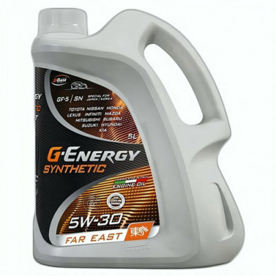 Моторное масло G-Energy Synthetic Far East 5W-30, 5 л Моторное масло G-Energy Synthetic Far East 5W-30, 5 л
