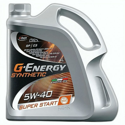 G-Energy Synthetic Super Start 5W-40: синтетическое масло 4 л G-Energy Synthetic Super Start 5W-40: синтетическое масло 4 л