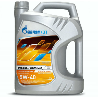 Моторное масло Gazpromneft Diesel Premium 5W-40, 5 л Моторное масло Gazpromneft Diesel Premium 5W-40, 5 л