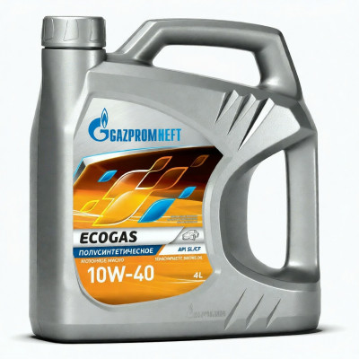 Масло моторное Gazpromneft Ecogas 10W-40, 4 л, синтетика Масло моторное Gazpromneft Ecogas 10W-40, 4 л, синтетика