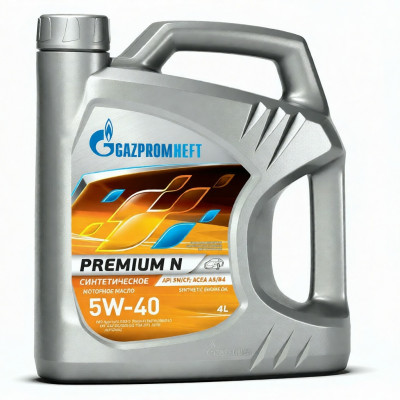 Синтетическое моторное масло Gazpromneft Premium N 5W-40, 4 л Синтетическое моторное масло Gazpromneft Premium N 5W-40, 4 л