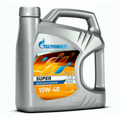 Полусинтетическое моторное масло Gazpromneft Super 10W-40, 4 л Полусинтетическое моторное масло Gazpromneft Super 10W-40, 4 л