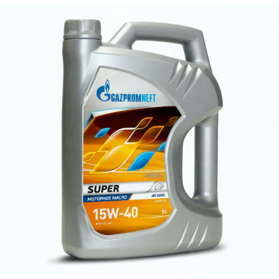 Моторное масло Gazpromneft Super 15W-40, 5 л, минеральное Моторное масло Gazpromneft Super 15W-40, 5 л, минеральное