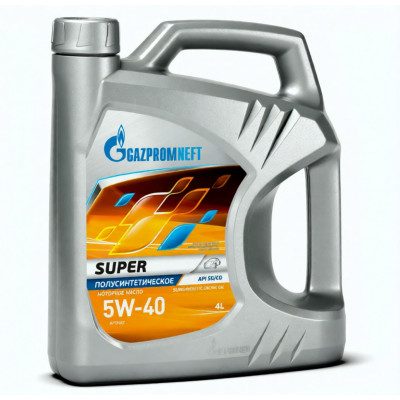 Моторное масло Gazpromneft Super 5W-40, 4 л, синтетика Моторное масло Gazpromneft Super 5W-40, 4 л, синтетика