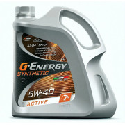 Моторное масло G-Energy Synthetic Active 5W-40, 4 л, синтетика