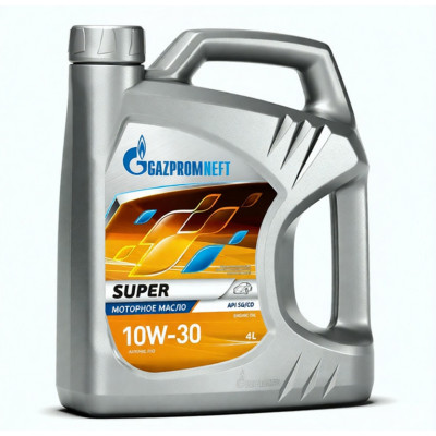 Масло моторное Газпромнефть Super SAE 10W-30, 4 литра Масло моторное Газпромнефть Super SAE 10W-30, 4 литра