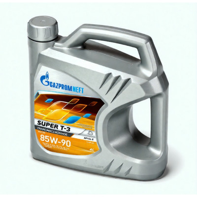 Масло трансмиссионное Gazpromneft Super T-3 85W-90, 4 л Масло трансмиссионное Gazpromneft Super T-3 85W-90, 4 л