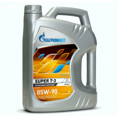 Трансмиссионное масло Gazpromneft Super T-3 85W-90, 5 л, минеральное Трансмиссионное масло Gazpromneft Super T-3 85W-90, 5 л, минеральное
