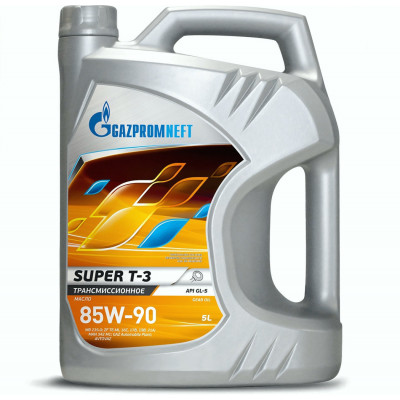 Трансмиссионное масло Gazpromneft Super T-3 85W-90, канистра 5 л Трансмиссионное масло Gazpromneft Super T-3 85W-90, канистра 5 л