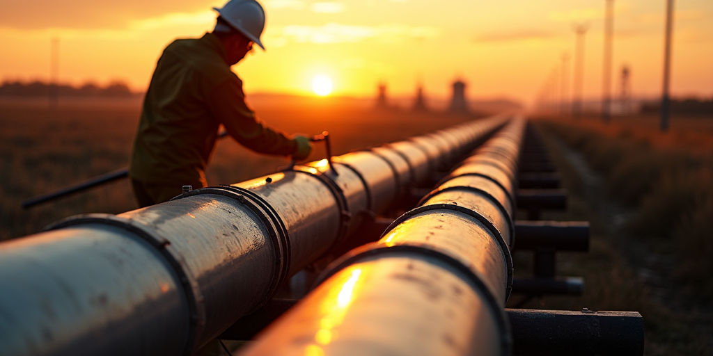 Антикоррозионная обработка фланцевого соединения газопровода специальным составом